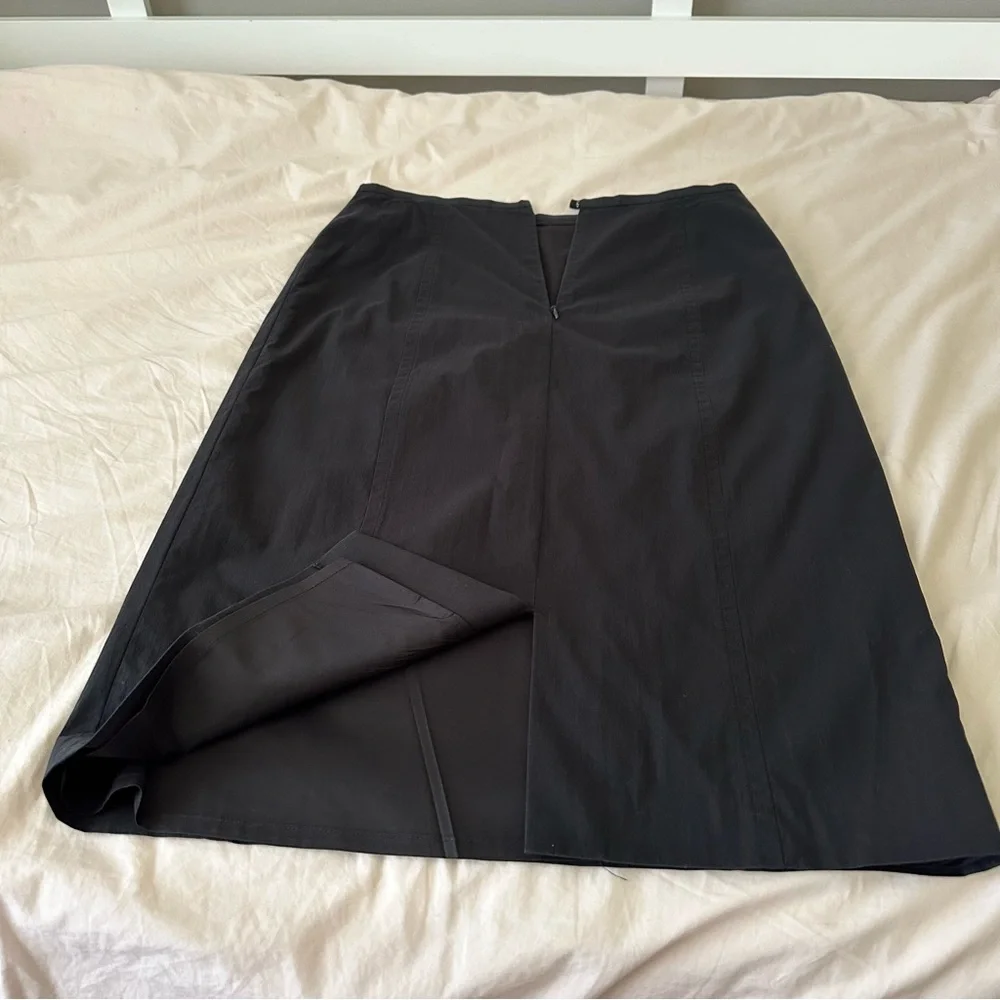 J. Crew Black Pencil Midi Skirt Women’s Size 6 Classic Carrer Office